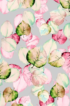 清新时尚手绘印花华亿平台图片