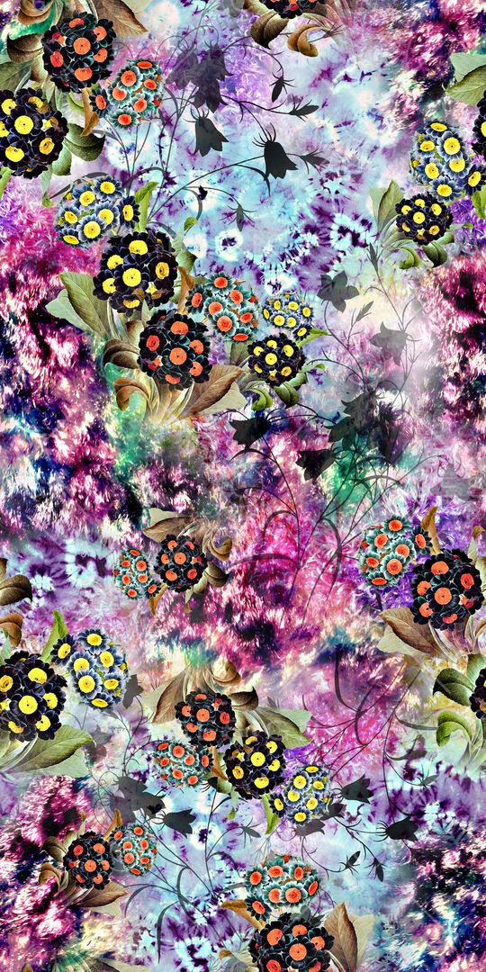 扎染印花华亿平台图片