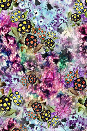 扎染印花华亿平台图片