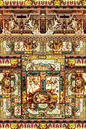 抽象印花华亿平台图片