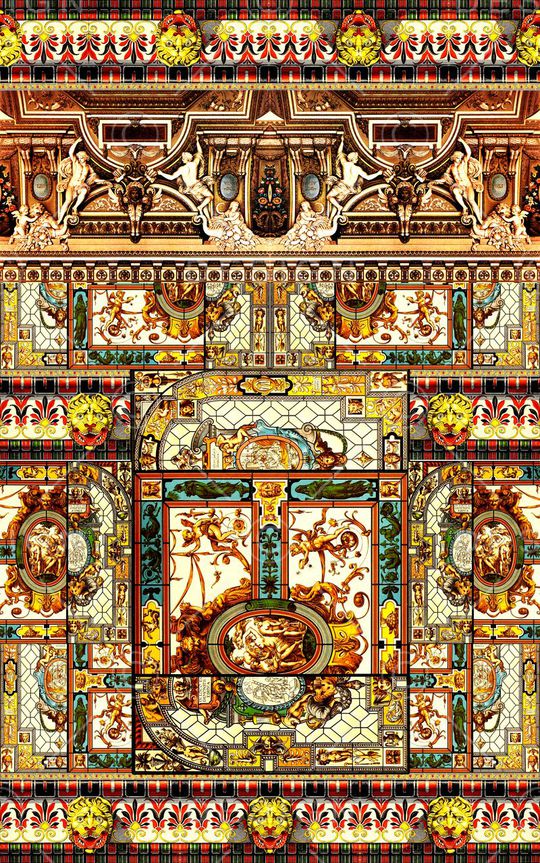 抽象印花华亿平台图片