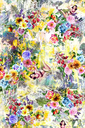 满版华亿平台印花华亿平台图片