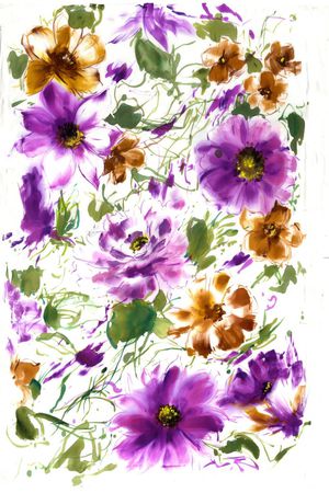 手绘印花华亿平台图片