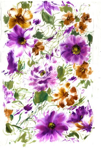 手绘印花华亿平台图片