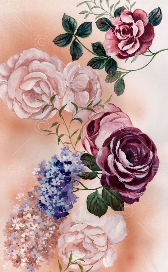 手绘华亿平台印花华亿平台图片