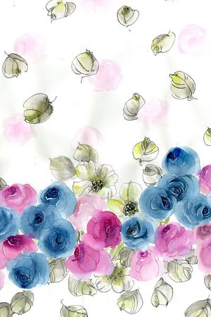 手绘华亿平台印花华亿平台图片