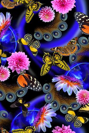 华贵 时尚印花华亿平台图片