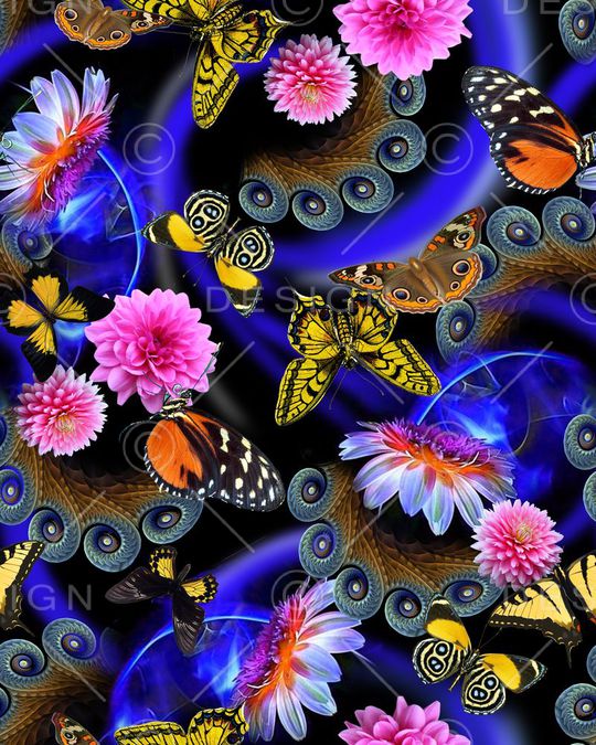 华贵 时尚印花华亿平台图片