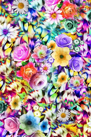 炫丽缤纷印花华亿平台图片