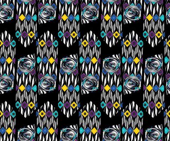 443419-彩色几何领带