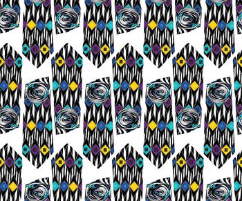 443421-彩色几何领带