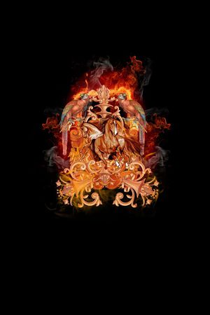 潮流火焰印花华亿平台图片