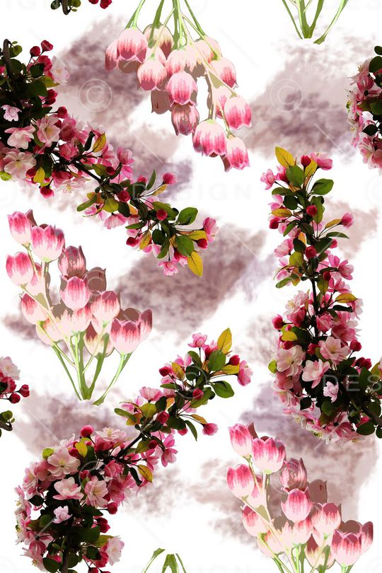 海棠花印花华亿平台图片