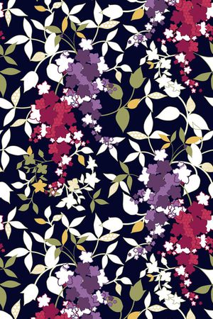 花卉植物印花华亿平台图片