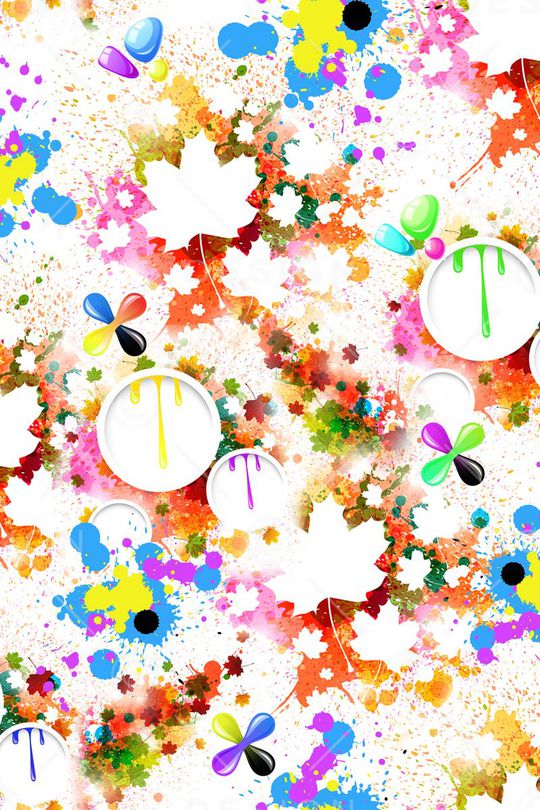 抽象水墨画印花华亿平台图片