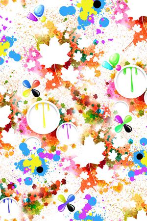 抽象水墨画印花华亿平台图片