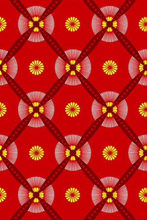 红底印花华亿平台图片