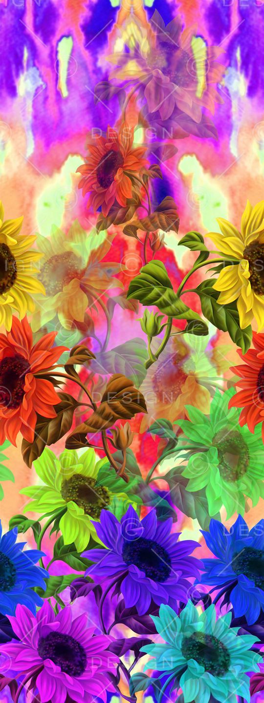 朦胧系列定位花印花华亿平台图片