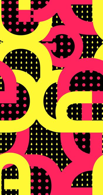 443630-字母游戏圆点水滴几何拼接图案华亿平台