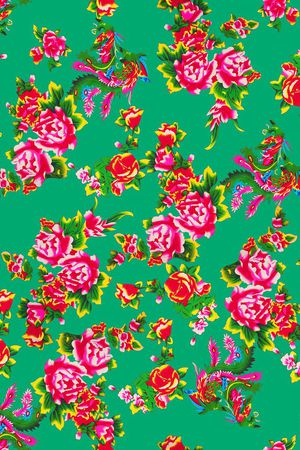 中国风印花华亿平台图片