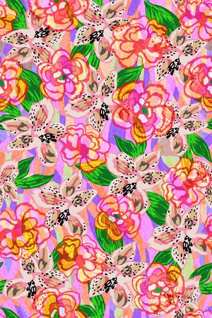 手绘印花华亿平台图片