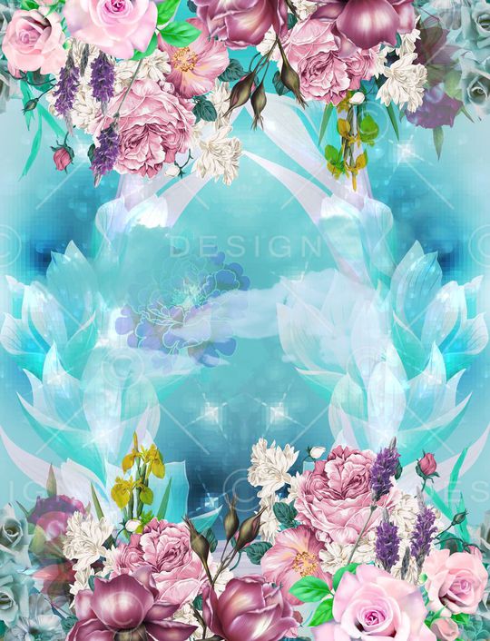 梦幻天空冷色调印花华亿平台图片