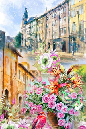 百合花印花华亿平台图片