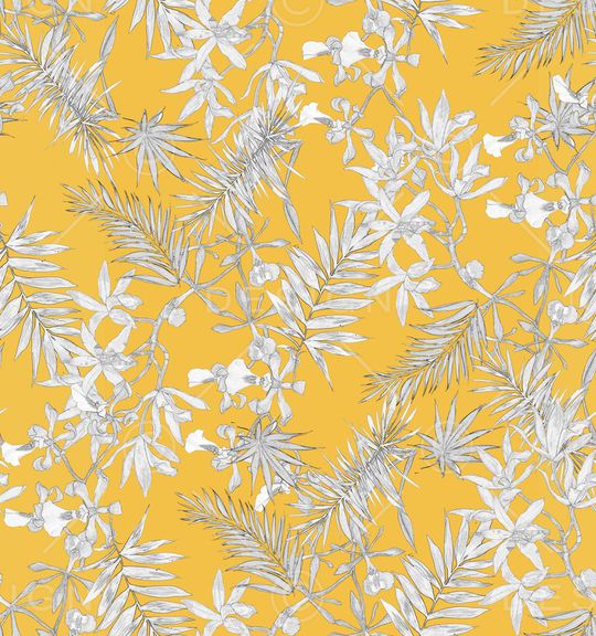 创意花卉印花华亿平台图片