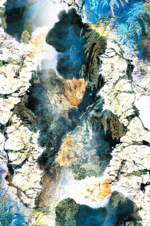 抽象纹理印花华亿平台图片