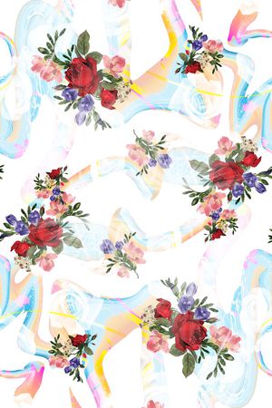 L.D~花卉印花华亿平台图片