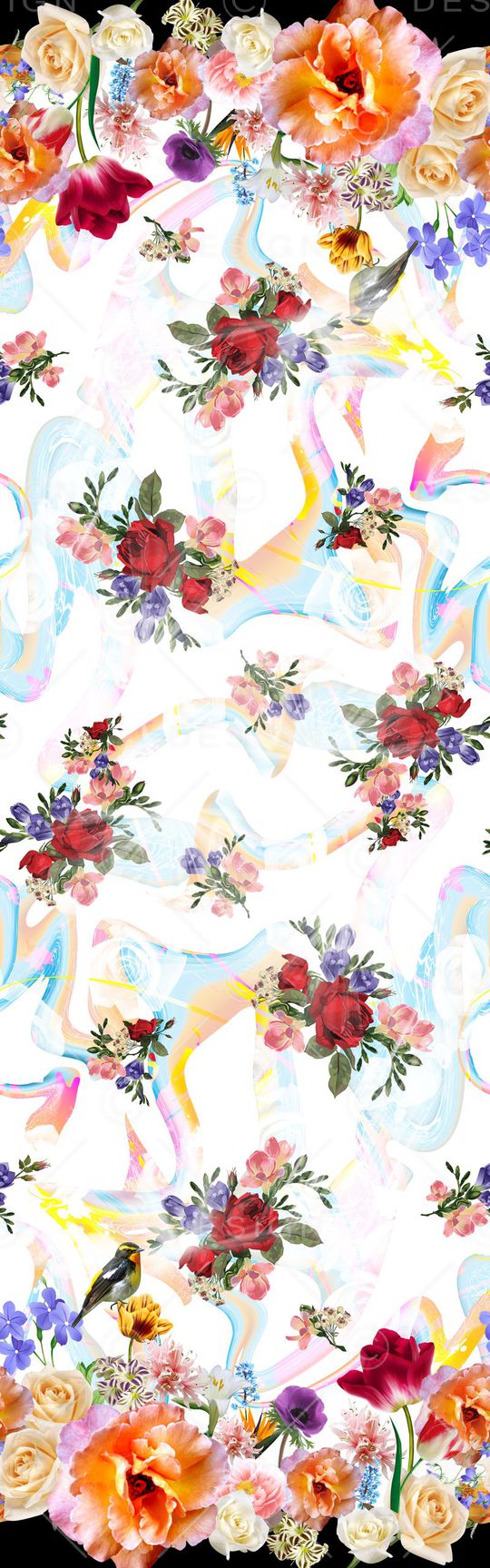 L.D~花卉印花华亿平台图片