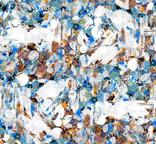 波点拼贴印花华亿平台图片