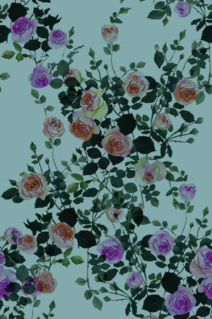 玫瑰印花华亿平台图片