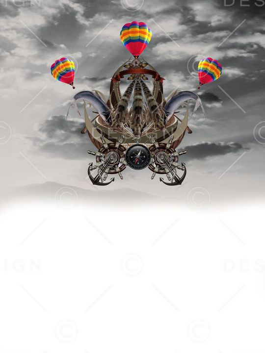 超现实主义天空梦幻之旅印花华亿平台图片