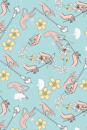 时尚简约印花华亿平台图片