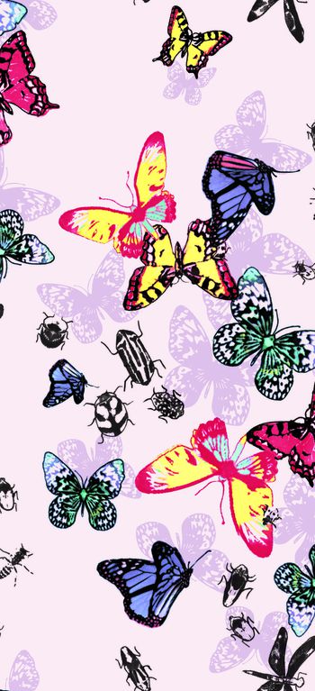 蝴蝶印花华亿平台图片