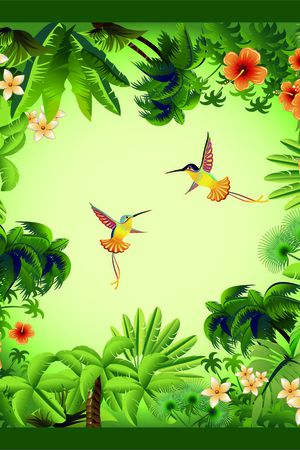 热带风情印花华亿平台图片