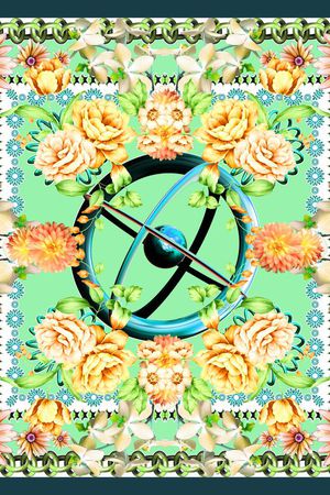 丝巾印花华亿平台图片