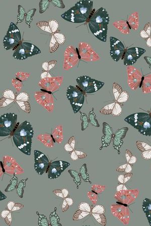 蝴蝶印花华亿平台图片