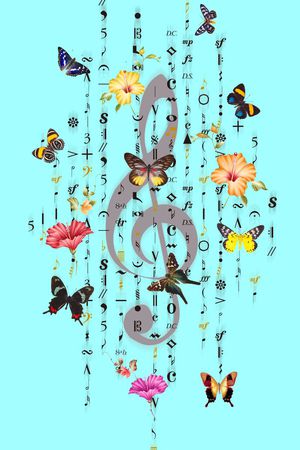 音符印花华亿平台图片