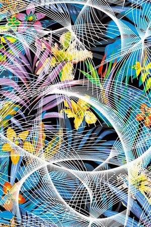 抽象印花华亿平台图片