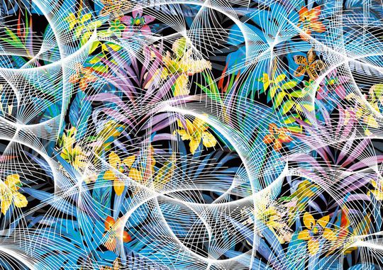 抽象印花华亿平台图片