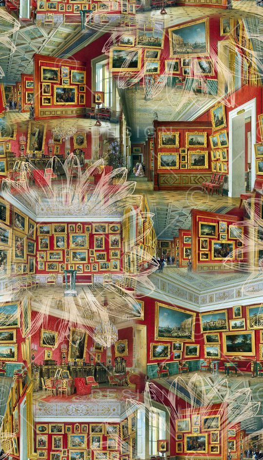 欧式复古印花华亿平台图片