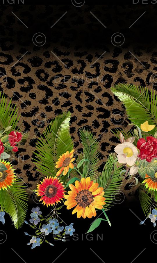 动物纹印花华亿平台图片