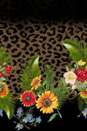 动物纹印花华亿平台图片