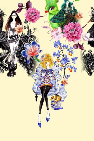 流行时尚印花华亿平台图片