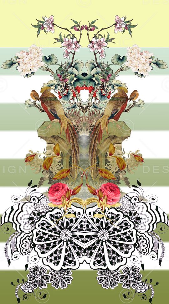 中国风印花华亿平台图片