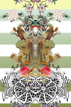 中国风印花华亿平台图片