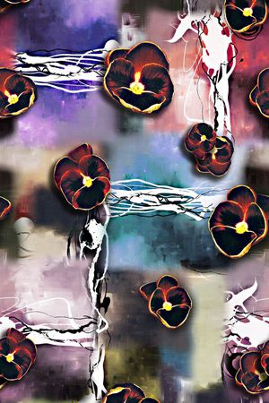 抽象印花华亿平台图片