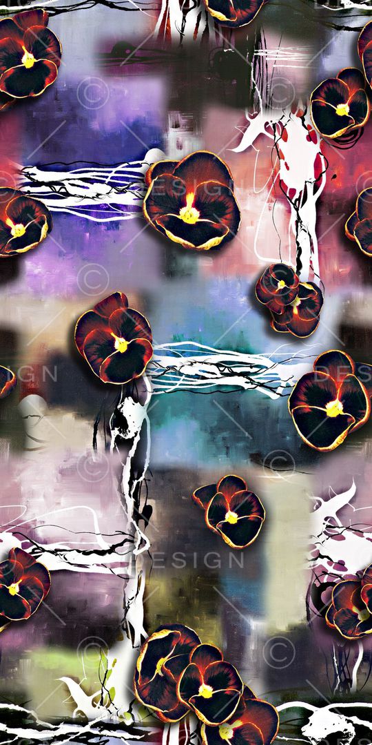 抽象印花华亿平台图片